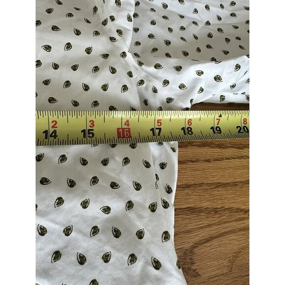 Lands' End No Iron 100% Supima Baumwolle  Button Down Floral Print Shirt Size 2P - Picture 10 of 11